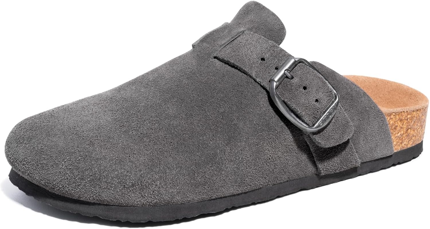 Мужские замшевые сабо FITORY с поддержкой свода стопы, кожаные мюли на пробковой подошве, размер 7-14, серый
Мужские замшевые сабо FITORY с поддержкой свода стопы, кожаные мюли на пробковой подошве, размер 7-14, серый