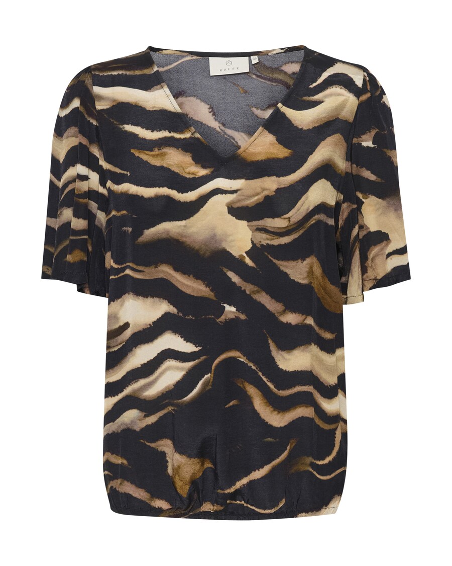 Блузка с коротким рукавом Kaffe Blouse Laila, цвет umbra/cappuccino
Блузка с коротким рукавом Kaffe Blouse Laila, цвет umbra/cappuccino