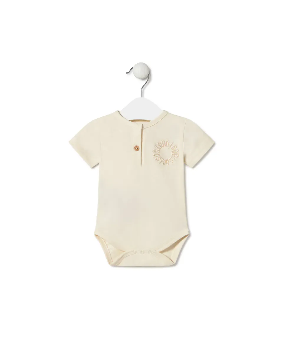 Детский боди из гладкокрашеного хлопка Tous, цвет Crudo
Детский боди из гладкокрашеного хлопка Tous, цвет Crudo