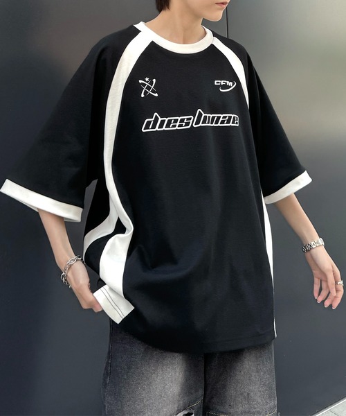 Confirm Футболка оверсайз с принтом логотипа, Y2K Piping Line, черный
Confirm Футболка оверсайз с принтом логотипа, Y2K Piping Line, черный