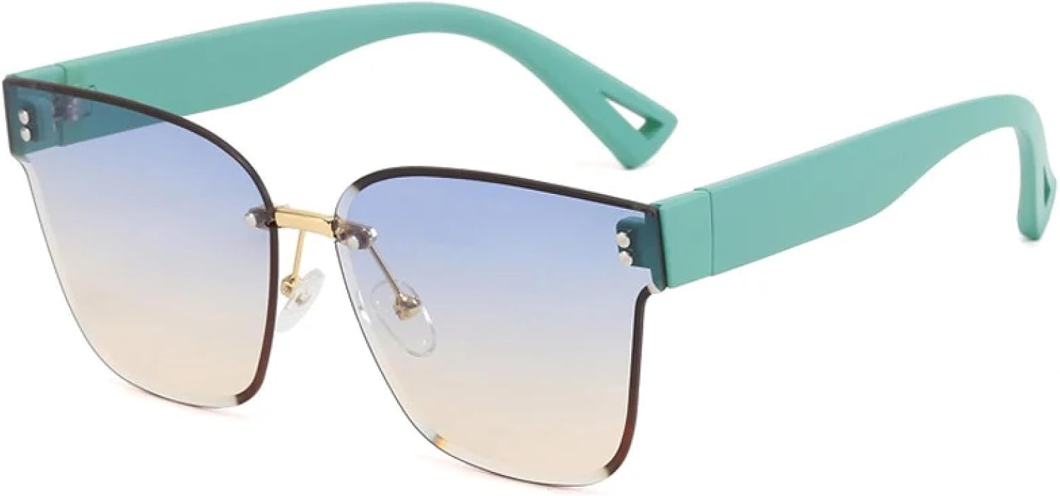 Солнцезащитные очки без оправы для женщин и мужчин, модные, роскошные, трендовые, панк, для активного отдыха, вождения, солнцезащитные очки с защитой от УФ-излучения UV400 TKKTLLT, Green Blue Yellow
Солнцезащитные очки без оправы для женщин и мужчин, модные, роскошные, трендовые, панк, для активного отдыха, вождения, солнцезащитные очки с защитой от УФ-излучения UV400 TKKTLLT, Green Blue Yellow