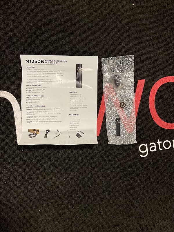 Конденсаторный микрофон Audix M1250B Miniature Cardioid Condenser Microphone
Конденсаторный микрофон Audix M1250B Miniature Cardioid Condenser Microphone