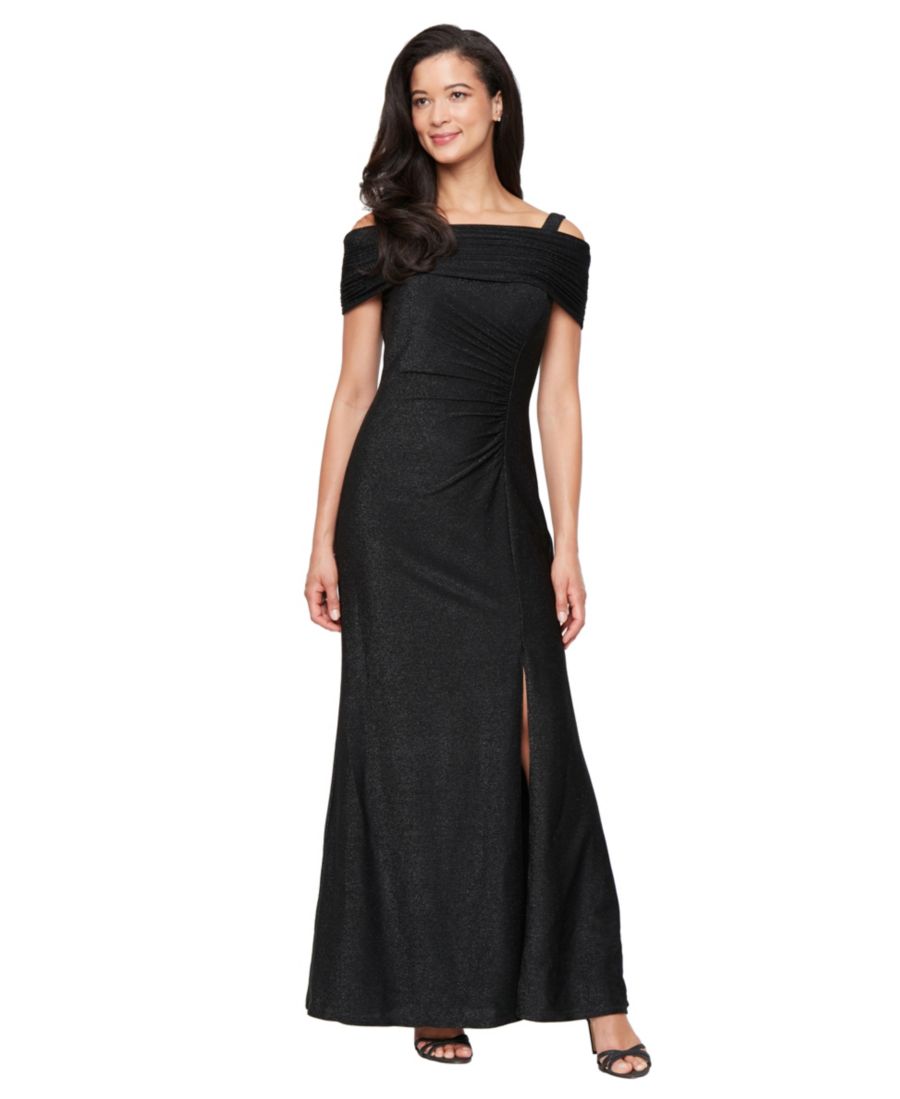 Женское длинное трикотажное платье с открытыми плечами SL Fashions, Black
Женское длинное трикотажное платье с открытыми плечами SL Fashions, Black