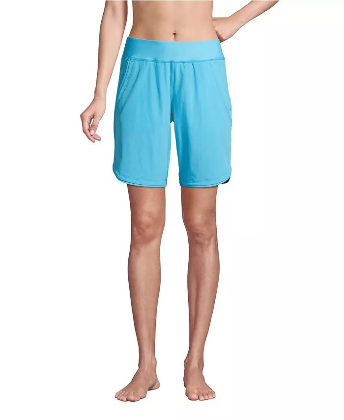 Женские шорты для плавания 9 дюймов с трусиками Lands' End, синий
Женские шорты для плавания 9 дюймов с трусиками Lands' End, синий