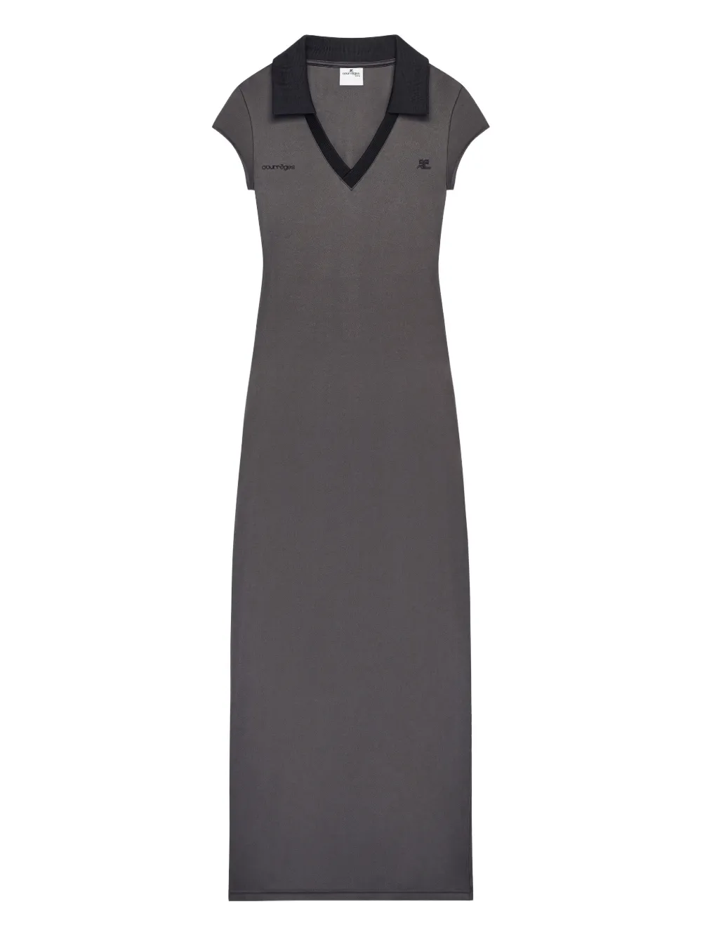 Платье макси с логотипом Courrèges, серый
Платье макси с логотипом Courrèges, серый