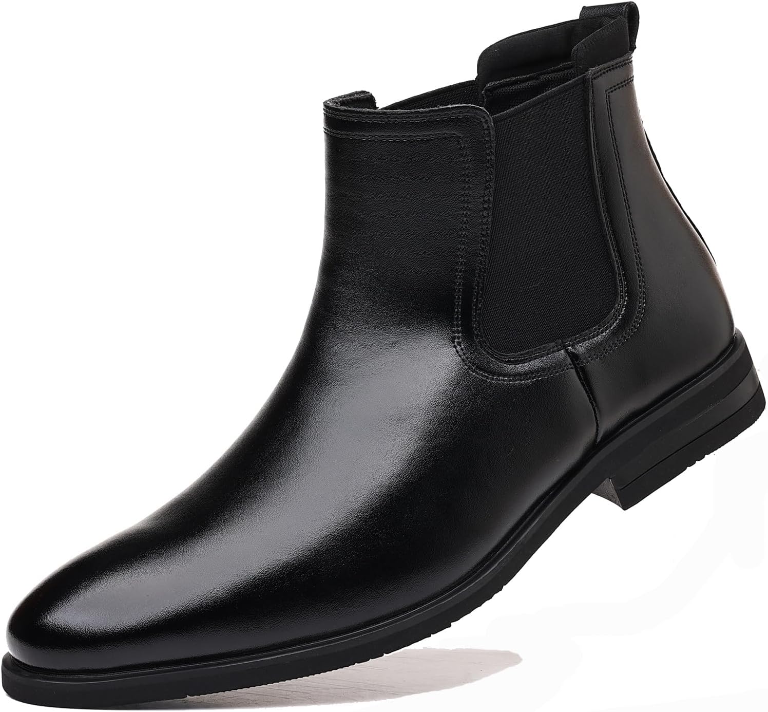 Мужские ботинки Chelsea DADAWEN из кожи, повседневные ботинки Chukka до щиколотки, классические эластичные стильные ботинки для мужчин, черный
Мужские ботинки Chelsea DADAWEN из кожи, повседневные ботинки Chukka до щиколотки, классические эластичные стильные ботинки для мужчин, черный