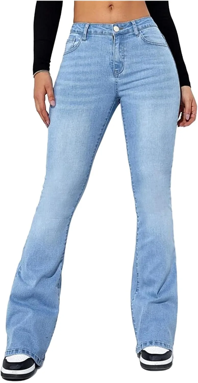 Женские эластичные джинсы-клеш High Waisted Pull On
Женские эластичные джинсы-клеш High Waisted Pull On