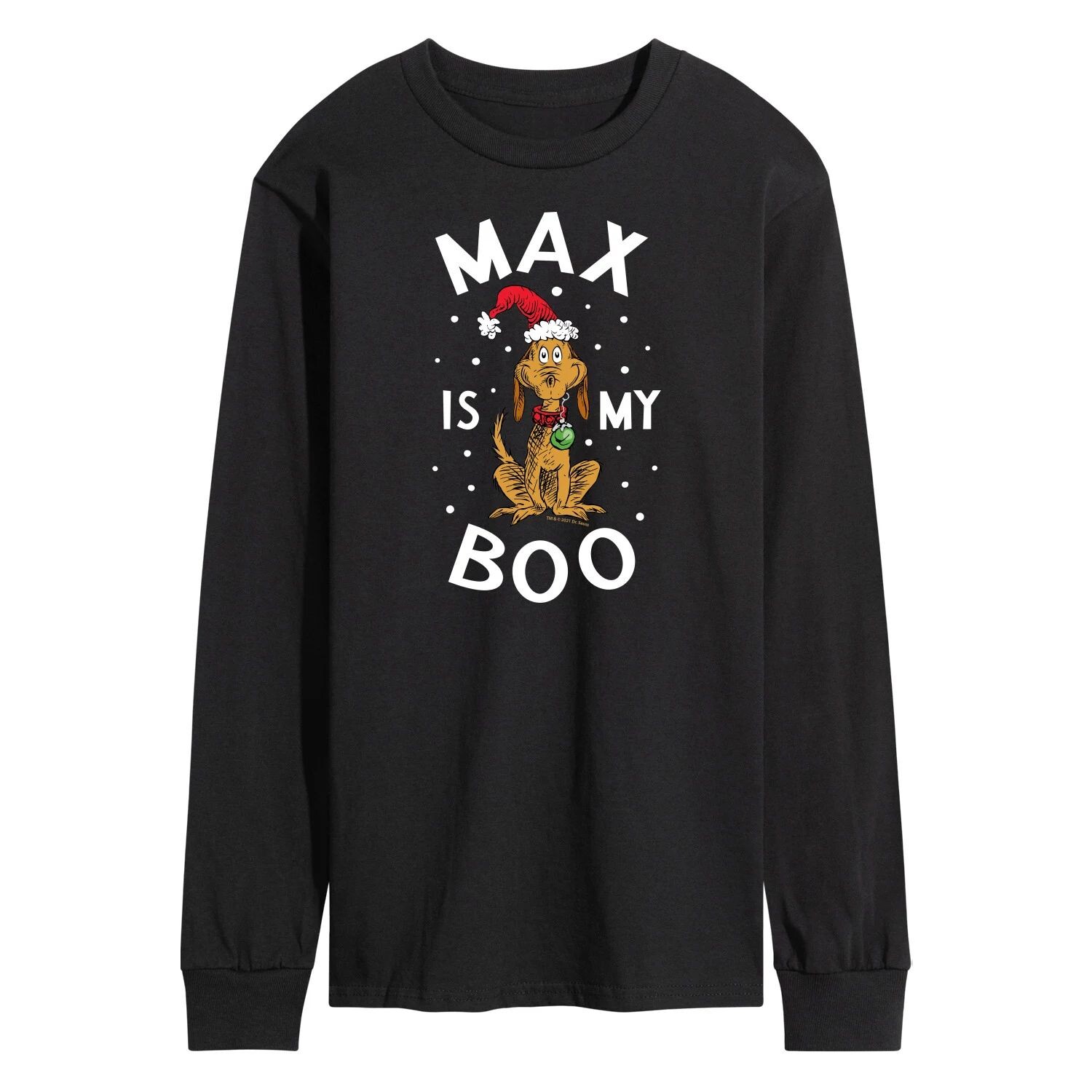 Мужская футболка с длинными рукавами Dr. Seuss Grinch Max Is My Boo Licensed Character
Мужская футболка с длинными рукавами Dr. Seuss Grinch Max Is My Boo Licensed Character