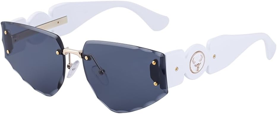 Солнцезащитные очки в стиле панк без оправы 2027 года для женщин и мужчин, винтажные очки без оправы, защита от УФ-излучения UV400, C5, белый/серый, один размер MTZJH, One Color
Солнцезащитные очки в стиле панк без оправы 2027 года для женщин и мужчин, винтажные очки без оправы, защита от УФ-излучения UV400, C5, белый/серый, один размер MTZJH, One Color