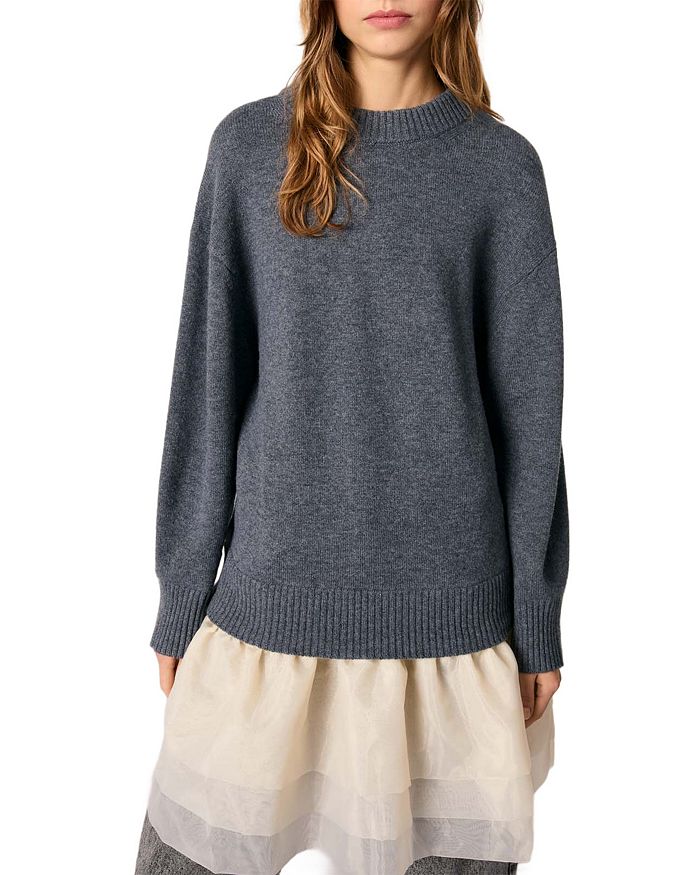 Платье в стиле «смешанная техника» Maje, серый
Платье в стиле «смешанная техника» Maje, серый