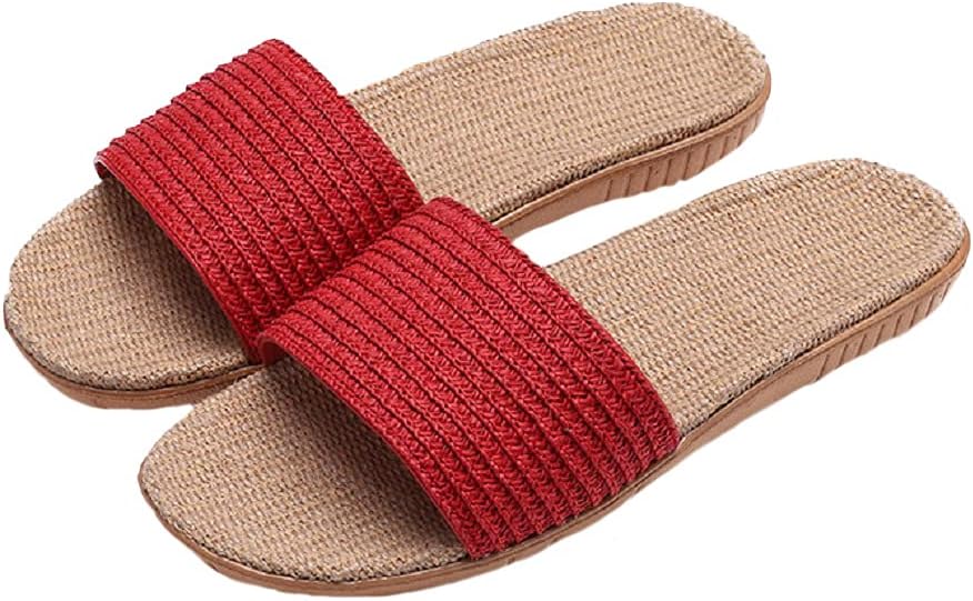 Тапочки HANDKEI из льна унисекс, летние пляжные тапочки из льна с открытым носком, противоскользящие для дома, красный
Тапочки HANDKEI из льна унисекс, летние пляжные тапочки из льна с открытым носком, противоскользящие для дома, красный