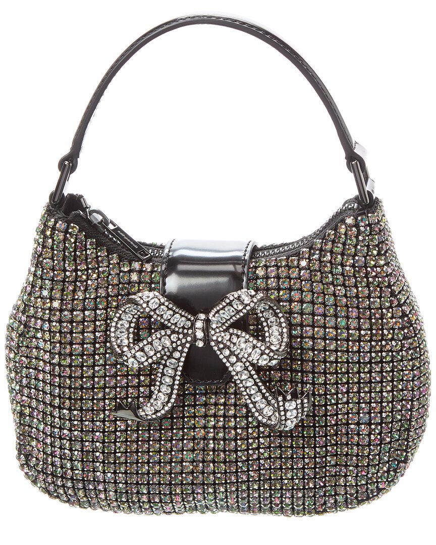 Self-Portrait Стразовая кольчужная кожаная сумка-полумесяц, черный
Self-Portrait Стразовая кольчужная кожаная сумка-полумесяц, черный