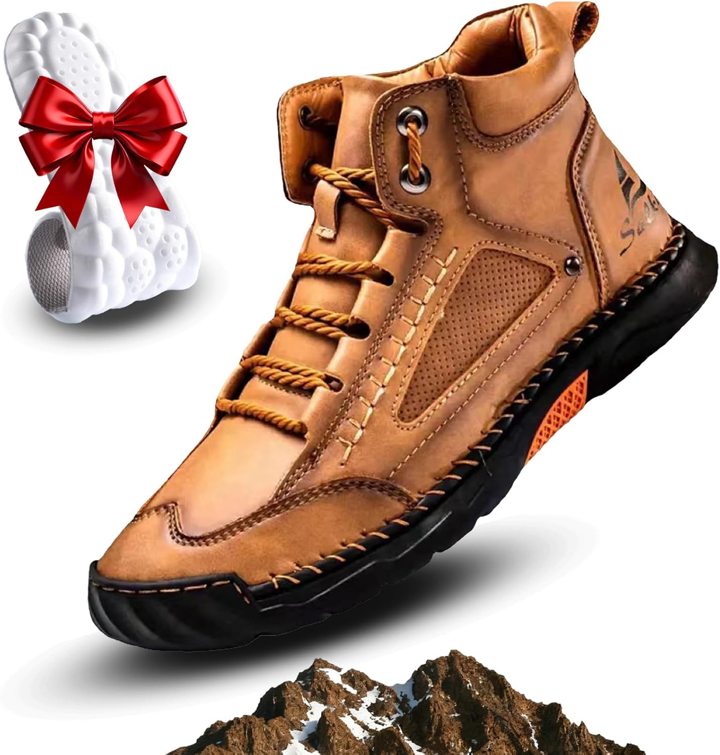 Мужские удобные кожаные ботинки ручной работы Seruvini Tough Workwear Style, водонепроницаемые, с поддержкой свода стопы и снятием нагрузки, коричневый
Мужские удобные кожаные ботинки ручной работы Seruvini Tough Workwear Style, водонепроницаемые, с поддержкой свода стопы и снятием нагрузки, коричневый