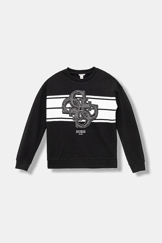 Детская хлопковая толстовка Guess, черный
Детская хлопковая толстовка Guess, черный