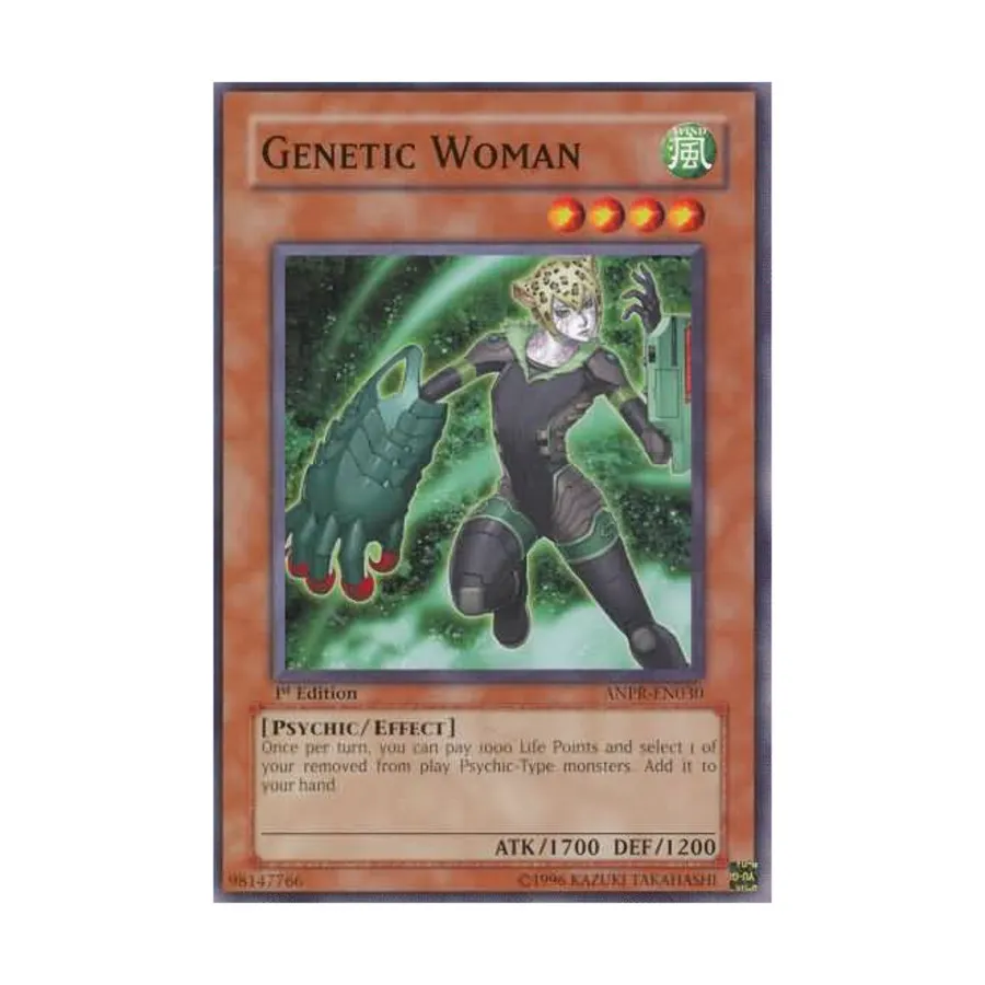 CCG Генетическая женщина (обычная), Yu-Gi-Oh - Ancient Prophecy - Singles
CCG Генетическая женщина (обычная), Yu-Gi-Oh - Ancient Prophecy - Singles