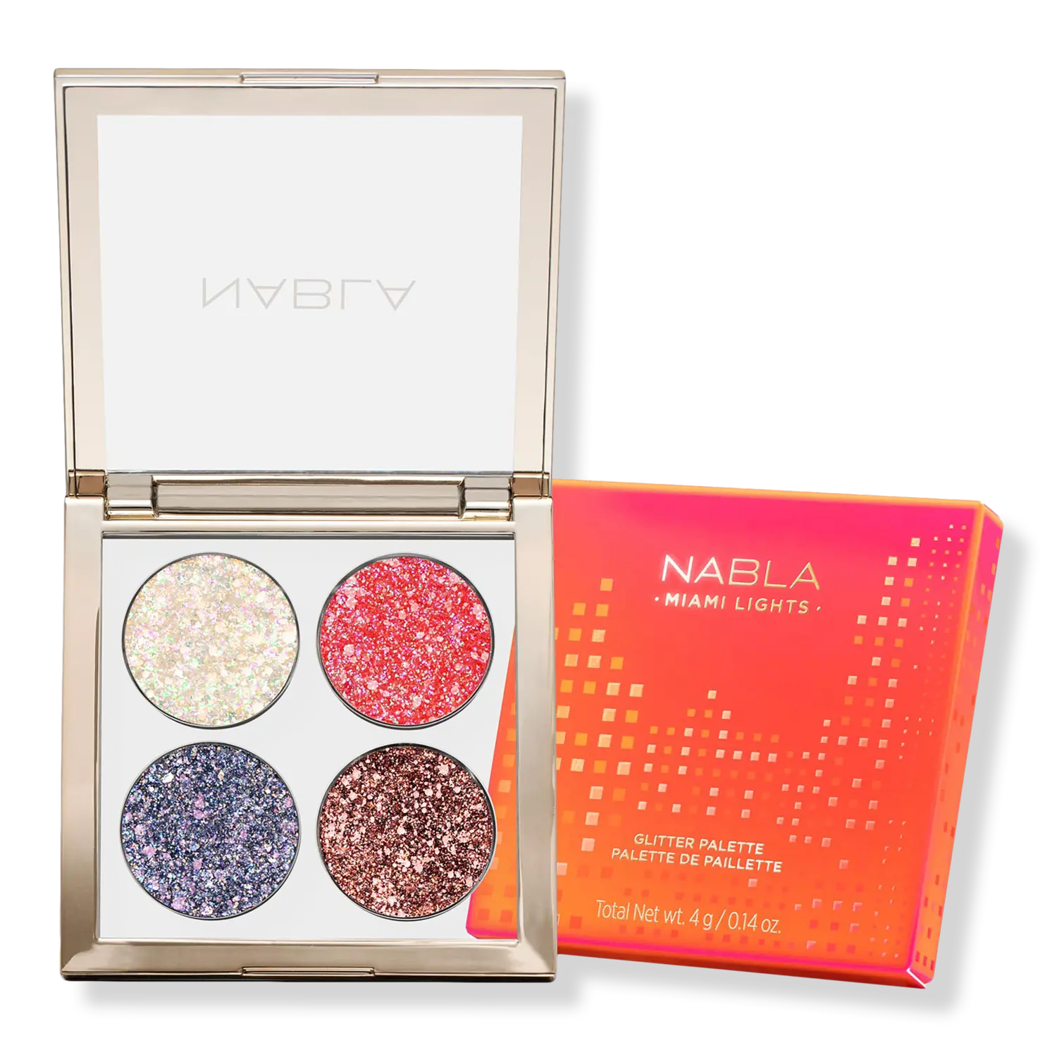 Тени для век Miami Lights Glitter Palette NABLA
Тени для век Miami Lights Glitter Palette NABLA