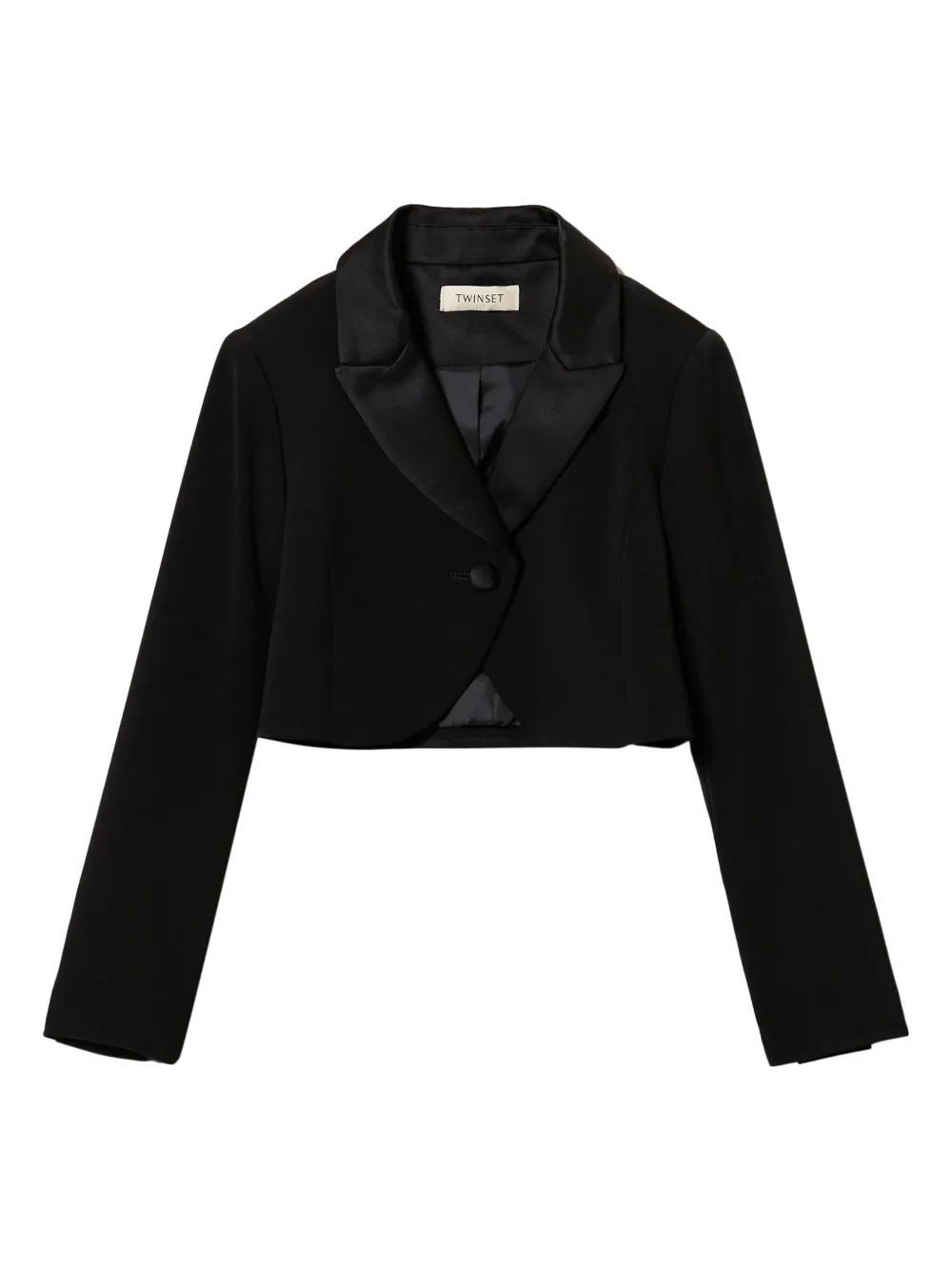 Укороченный однобортный блейзер TWINSET Kids, черный
Укороченный однобортный блейзер TWINSET Kids, черный