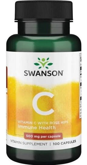 Swanson, Витамин С с шиповником 500 мг, Добавка , 250 капсул