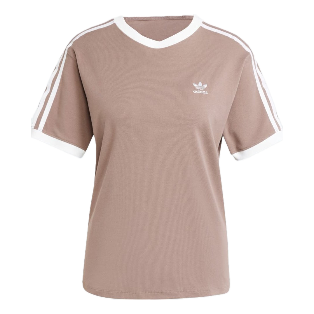(WMNS) Футболка Adidas с тремя полосками, коричневая
(WMNS) Футболка Adidas с тремя полосками, коричневая