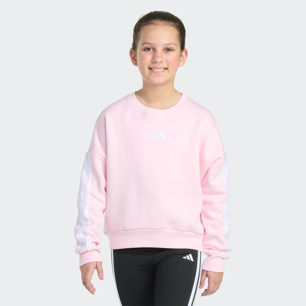 Толстовка Adidas Long Sleeve 3-Stripes Crewneck Fleece Pullover Sweatshirt, цвет Clear Pink
Толстовка Adidas Long Sleeve 3-Stripes Crewneck Fleece Pullover Sweatshirt, цвет Clear Pink