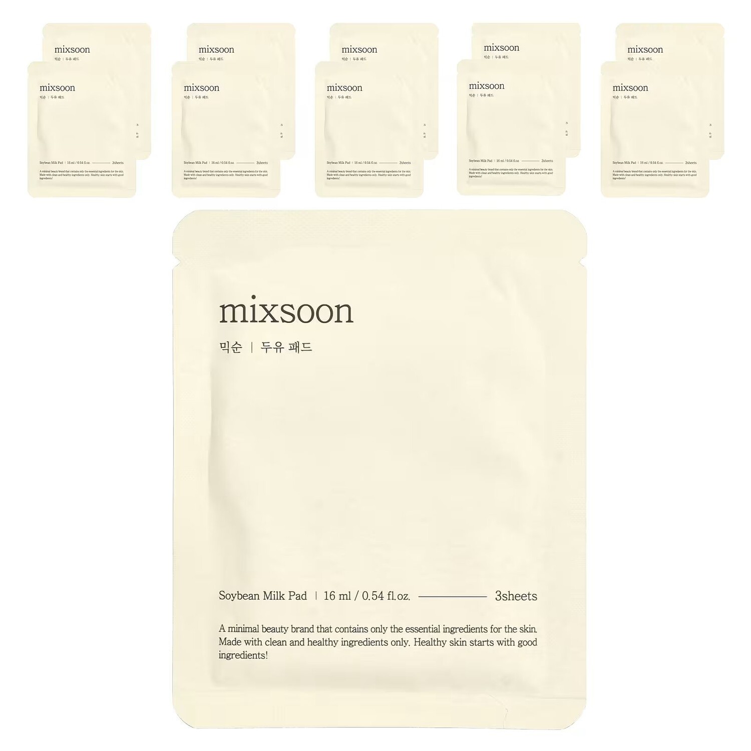 Подушечки с соевым молоком, 30 листов, 16 мл (0,54 жидкой унции), по 10 шт. Mixsoon
Подушечки с соевым молоком, 30 листов, 16 мл (0,54 жидкой унции), по 10 шт. Mixsoon