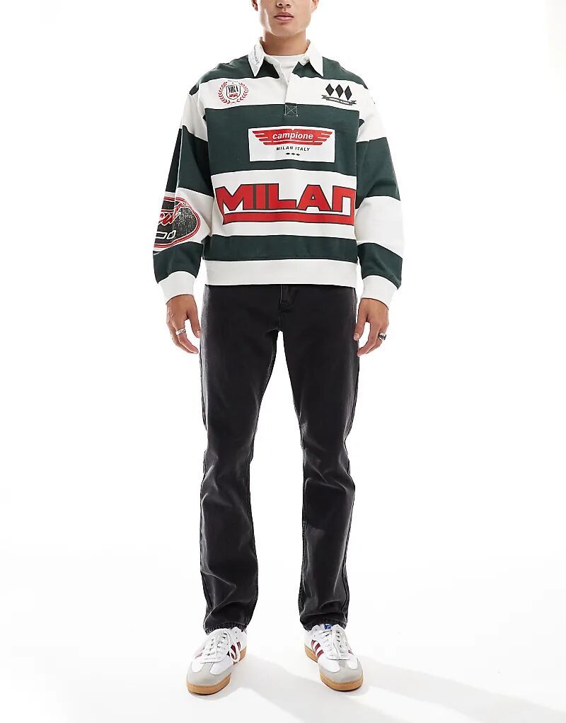 Джинсы прямого кроя черного цвета New Look
Джинсы прямого кроя черного цвета New Look