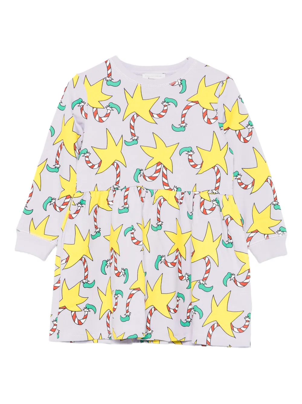 Платье с принтом в виде леденцов Stella McCartney Kids, серый 
Платье с принтом в виде леденцов Stella McCartney Kids, серый