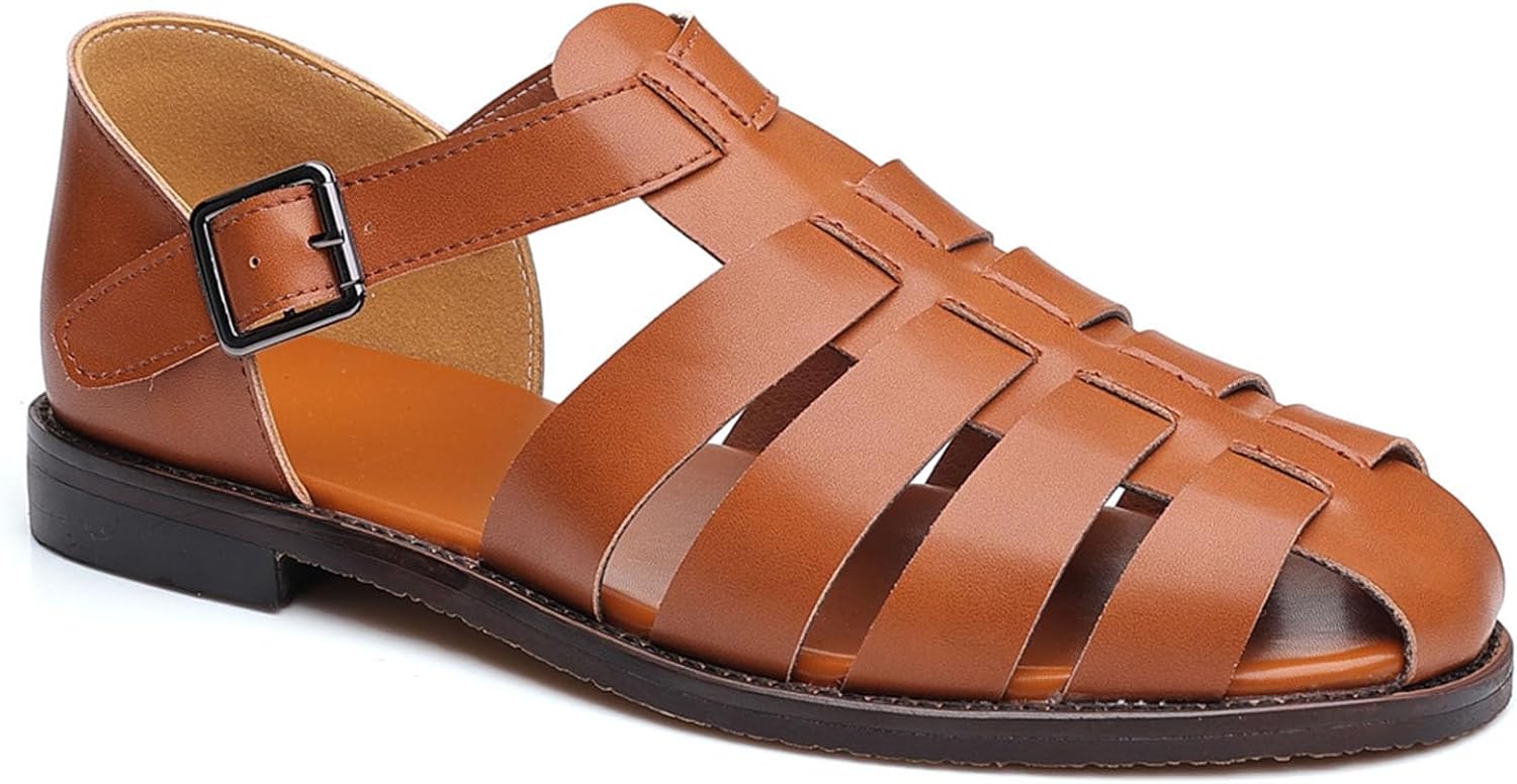 Мужские классические римские босоножки Myallfeet, модные летние дышащие пляжные сандалии для рыбалки, удобные, нескользящие, с плоской подошвой, коричневый
Мужские классические римские босоножки Myallfeet, модные летние дышащие пляжные сандалии для рыбалки, удобные, нескользящие, с плоской подошвой, коричневый