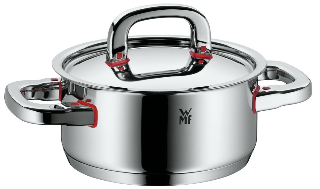 Кастрюля WMF Premium One маленькая 16,5 см, индукционная жаровня 1,5 л, металлическая крышка с отверстием для пара, полированная нержавеющая сталь Cromargan, внутренняя шкала
Кастрюля WMF Premium One маленькая 16,5 см, индукционная жаровня 1,5 л, металлическая крышка с отверстием для пара, полированная нержавеющая сталь Cromargan, внутренняя шкала