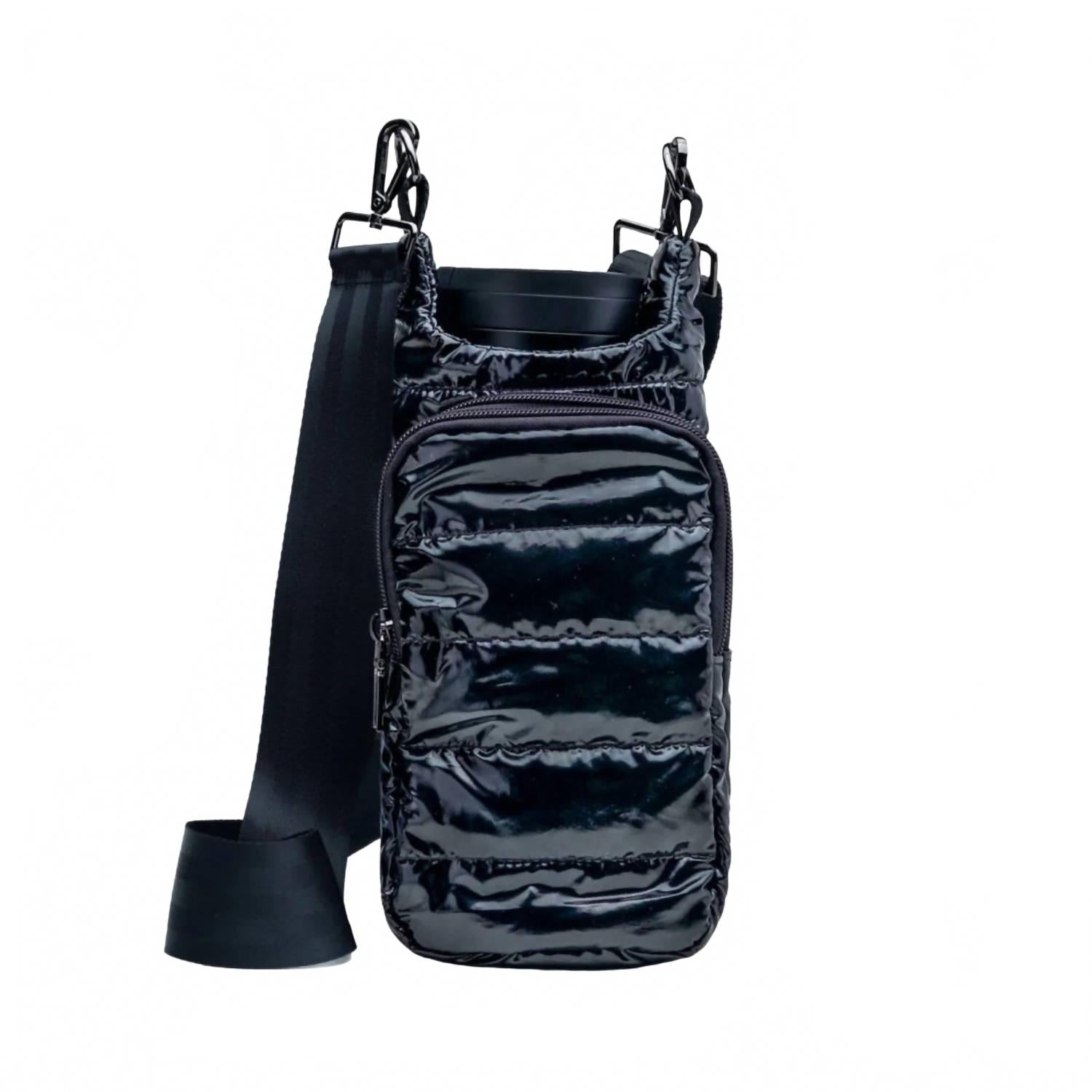 Унисекс глянцевая гидросумка с цельным ремнем в черном глянцевом цвете/черный ремень WanderFull
Унисекс глянцевая гидросумка с цельным ремнем в черном глянцевом цвете/черный ремень WanderFull