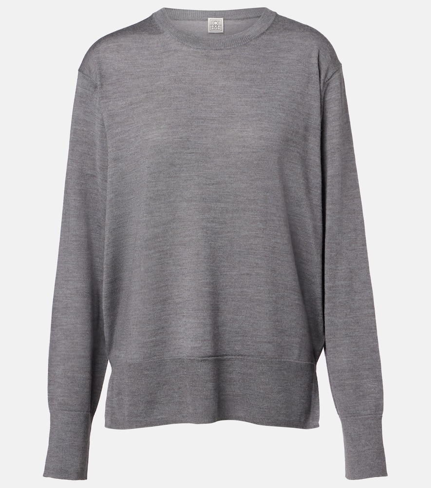 Шерстяной и шёлковый свитер Toteme, Grey Melange
Шерстяной и шёлковый свитер Toteme, Grey Melange