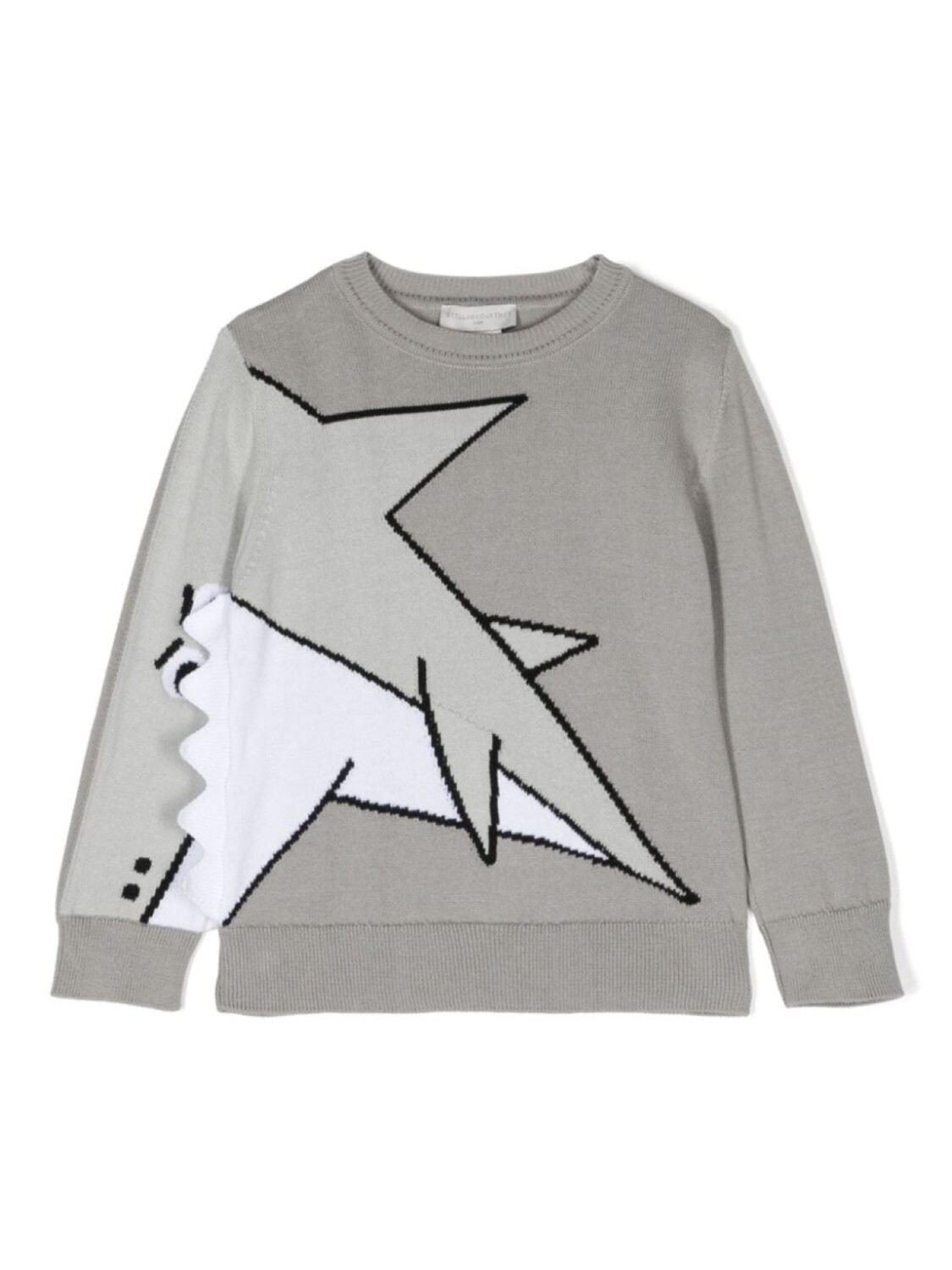 Stella McCartney Kids джемпер вязки интарсия, серый
Stella McCartney Kids джемпер вязки интарсия, серый