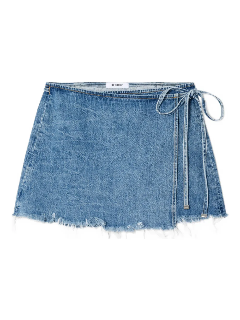 Мини-юбка Beach с бахромой и запахом RE/DONE, синий
Мини-юбка Beach с бахромой и запахом RE/DONE, синий