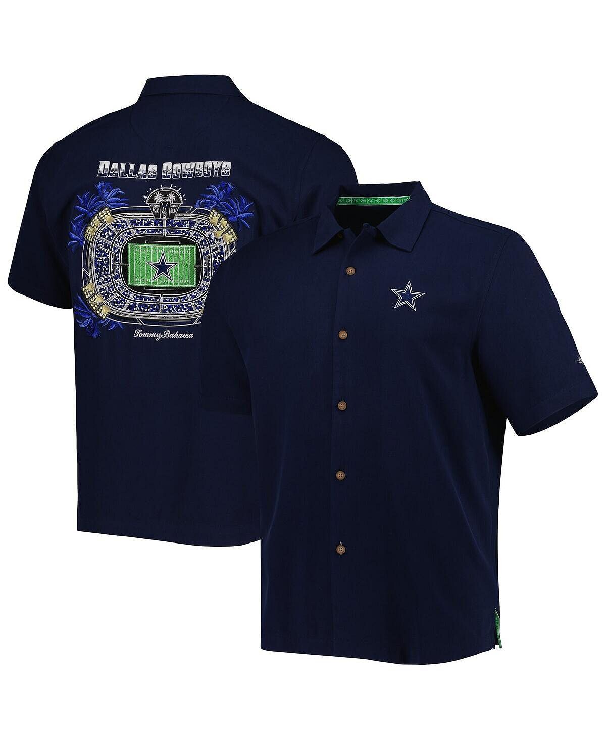 Мужская темно-синяя рубашка dallas cowboys top of your game camp на пуговицах Tommy Bahama, синий
Мужская темно-синяя рубашка dallas cowboys top of your game camp на пуговицах Tommy Bahama, синий