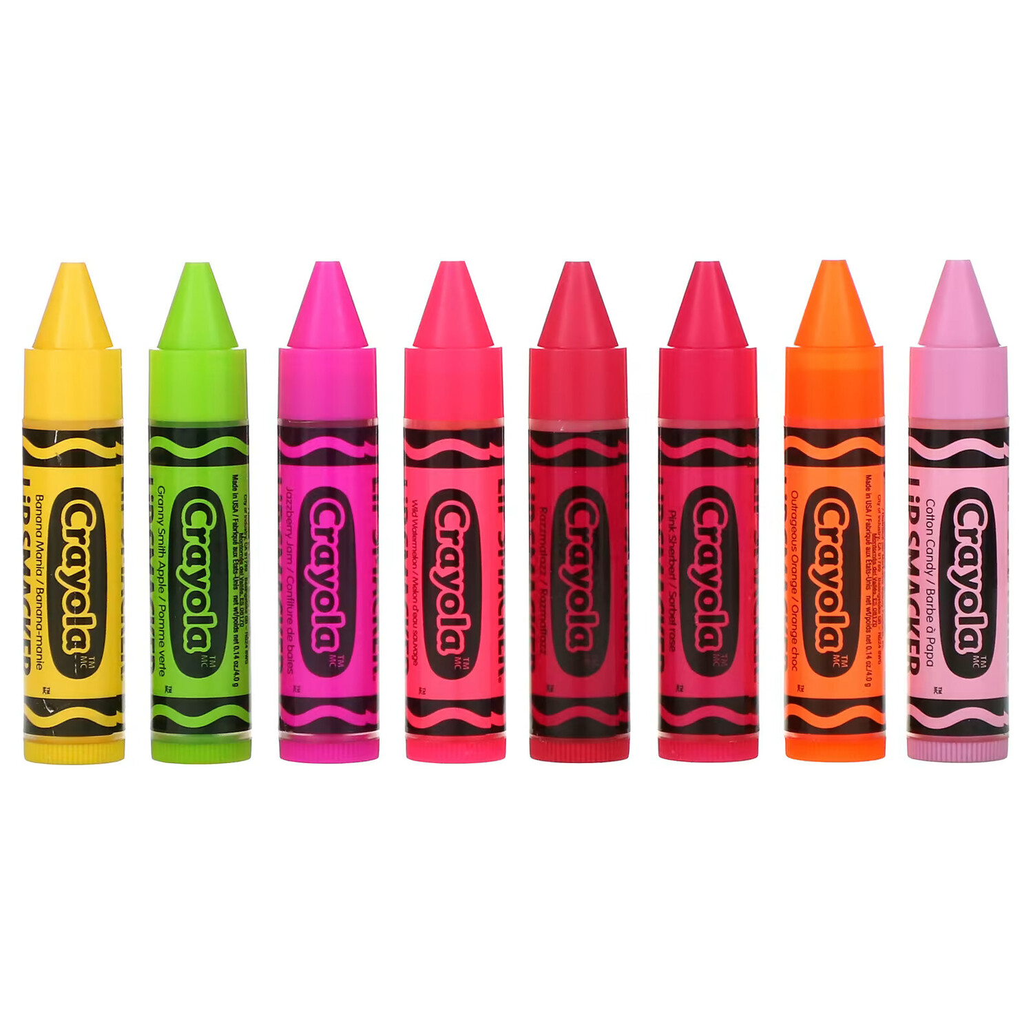 Lip Smacker, Crayola, набор бальзам для губ, 8 штук упаковке по 4,0 г (0,14 унции)
Lip Smacker, Crayola, набор бальзам для губ, 8 штук упаковке по 4,0 г (0,14 унции)