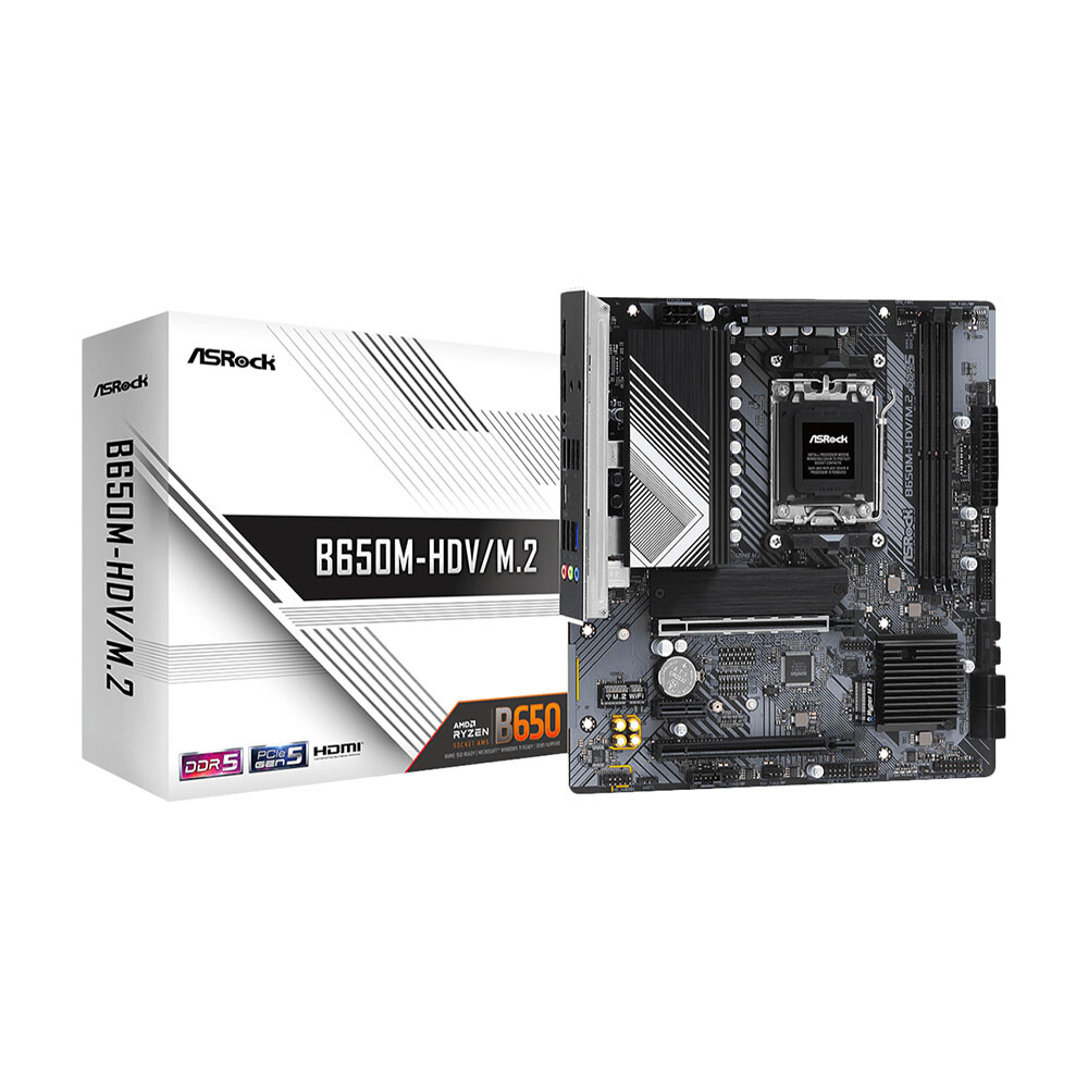 Материнская плата ASRock B650M-HDV/M2, AM5, DDR5
Материнская плата ASRock B650M-HDV/M2, AM5, DDR5
