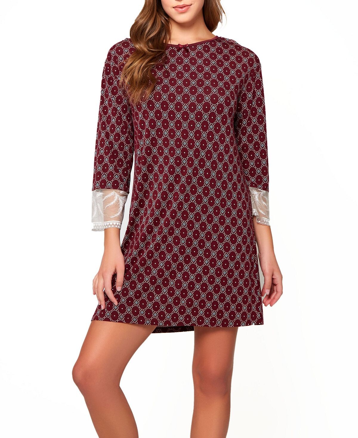 Женская ультрамягкая трикотажная рубашка с ромбовидным принтом, завязками на спине и глубоким v-образным вырезом на спине iCollection
Женская ультрамягкая трикотажная рубашка с ромбовидным принтом, завязками на спине и глубоким v-образным вырезом на спине iCollection