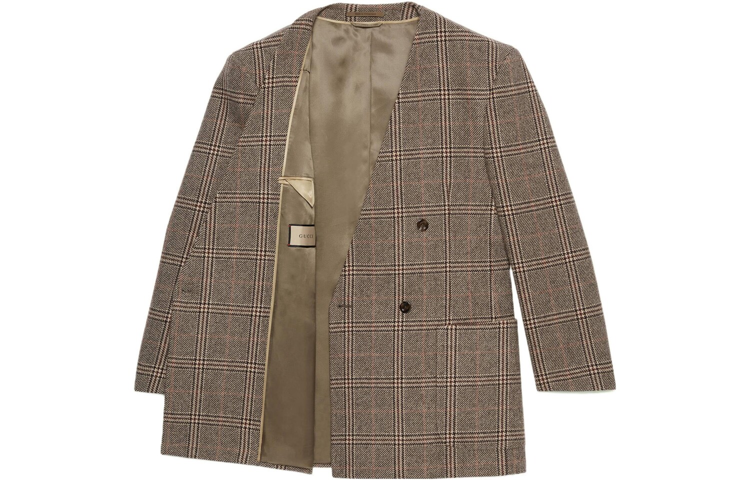 Пиджак деловой мужской Gucci Prince Of Wales, коричневый
Пиджак деловой мужской Gucci Prince Of Wales, коричневый