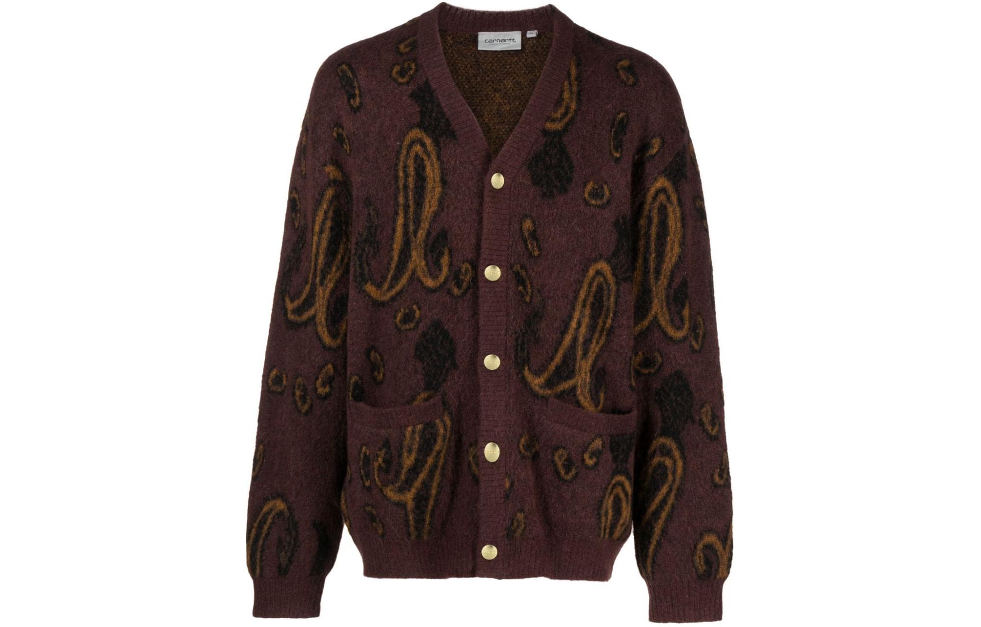 Кардиган Medford Paisley jacquard Carhartt WIP, Burgundy
Кардиган Medford Paisley jacquard Carhartt WIP, Burgundy