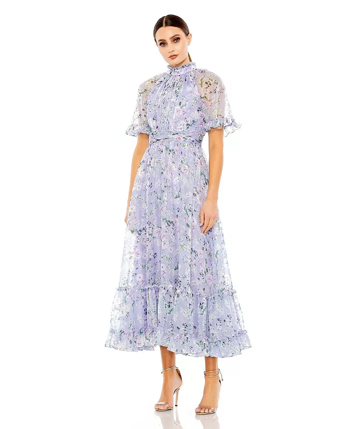 Женское платье с цветочным принтом, высоким воротником и рукавом реглан Mac Duggal, фиолетовый
Женское платье с цветочным принтом, высоким воротником и рукавом реглан Mac Duggal, фиолетовый