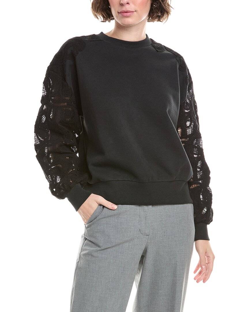 Вышитый хлопковый пейсли бренди пуловер Cinq à Sept, черный
Вышитый хлопковый пейсли бренди пуловер Cinq à Sept, черный