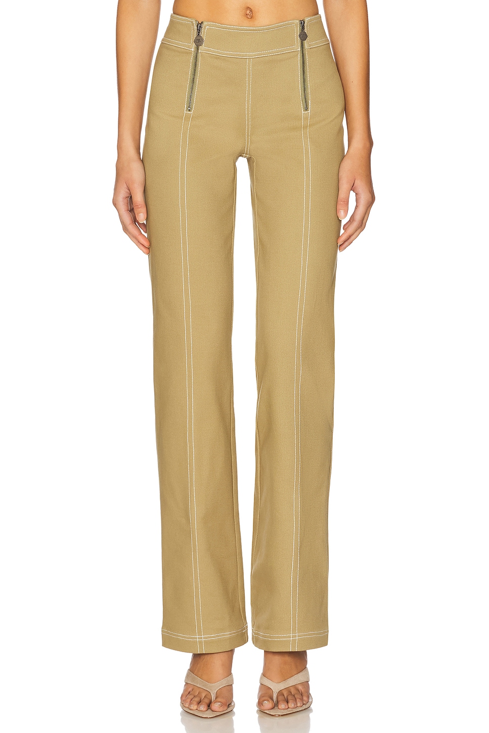 Брюки из кленовой ткани Ow Collection, olive
Брюки из кленовой ткани Ow Collection, olive