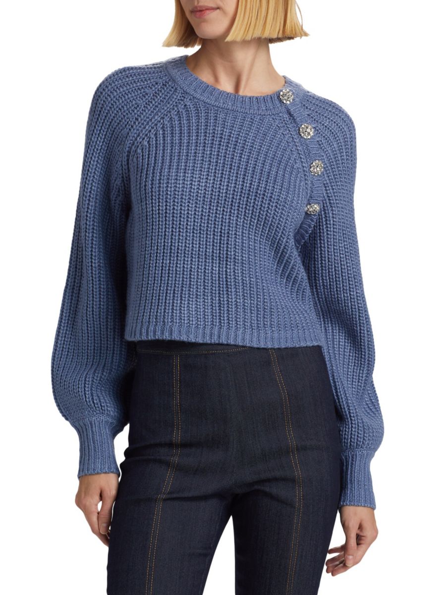 Укороченный свитер Keren с кристаллами Cinq à Sept, цвет Red Currant
Укороченный свитер Keren с кристаллами Cinq à Sept, цвет Red Currant