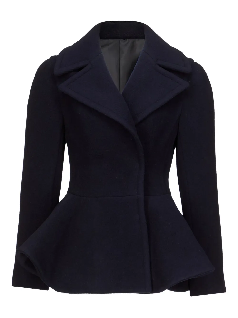 Двубортный блейзер с баской Alaia, синий
Двубортный блейзер с баской Alaia, синий