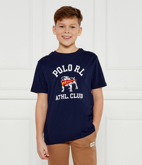 Футболка детская Polo Ralph Lauren с изображением собаки, синий
Футболка детская Polo Ralph Lauren с изображением собаки, синий