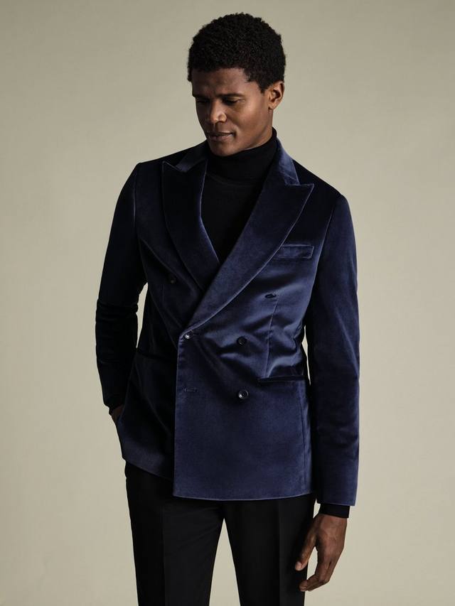 Однобортный бархатный блейзер Charles Tyrwhitt, Indigo Blue
Однобортный бархатный блейзер Charles Tyrwhitt, Indigo Blue