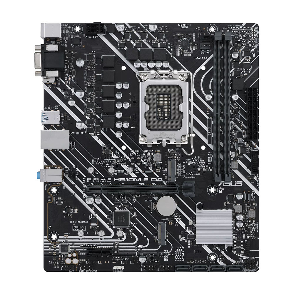 Материнская плата ASUS PRIME H610M-E D4, LGA1700, DDR4
Материнская плата ASUS PRIME H610M-E D4, LGA1700, DDR4