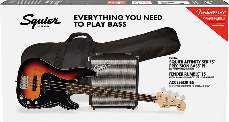 PJ Pack Precision Bass серии Affinity — 3 цвета Sunburst Squier Affinity Series Precision Bass PJ Pack -
PJ Pack Precision Bass серии Affinity — 3 цвета Sunburst Squier Affinity Series Precision Bass PJ Pack -