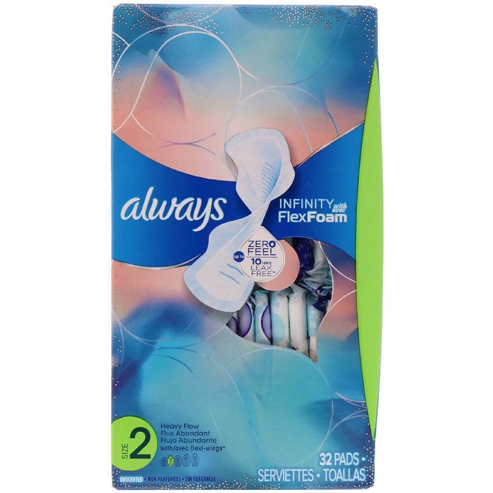 Прокладки Always Infinity Flex Foam with Flexi-Wings Size 2 Heavy Flow Unscented 32 шт.
Прокладки Always Infinity Flex Foam with Flexi-Wings Size 2 Heavy Flow Unscented 32 шт.
