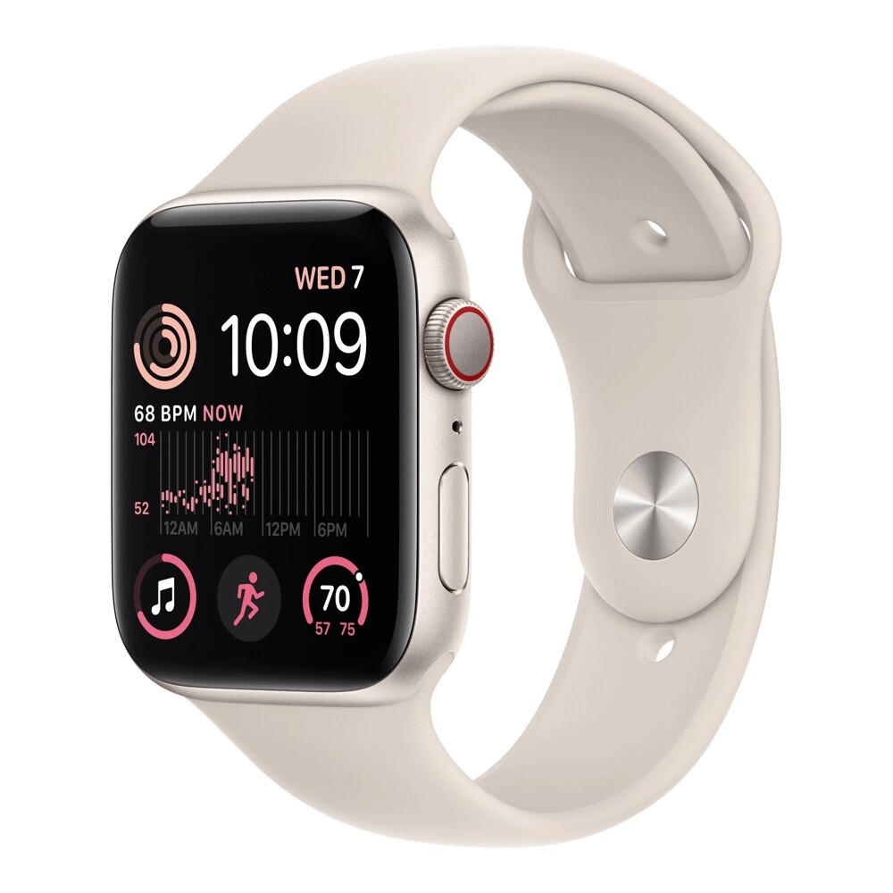 Умные часы Apple Watch Series SE Gen 2 (GPS + Cellular), 40 мм, Starlight Aluminum Case/Starlight Sport Band - Regular, Серебристый, Умные часы Apple Watch Series SE Gen 2 (GPS + Cellular), 40 мм, Starlight Aluminum Case/Starlight Sport Band - Regular
Умные часы Apple Watch Series SE Gen 2 (GPS + Cellular), 40 мм, Starlight Aluminum Case/Starlight Sport Band - Regular, Серебристый, Умные часы Apple Watch Series SE Gen 2 (GPS + Cellular), 40 мм, Starlight Aluminum Case/Starlight Sport Band - Regular